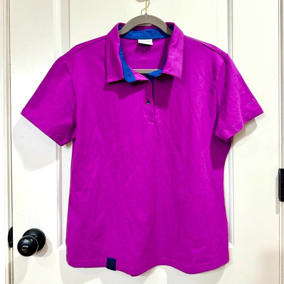 Porsche Design Tops - PORSCHE DRIVERS SELECTION EMBROIDERED PURPLE POLO SHIRT LARGE